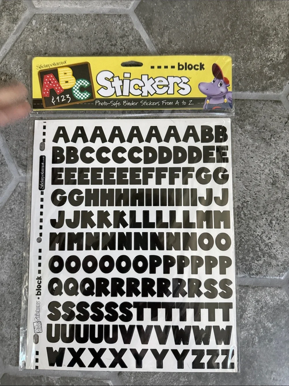 Lot of 11 New In Package Packs Sets Assorted Alphabet Stickers Multi Color